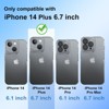 BONGEEK Designed for iPhone 14 Plus Case Clear, [Not Yellowing] Protective Magnetic Case for iPhone 14 Plus - 2 of 4
