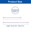 Unique Bargains Carbon Steel Adjustable No Drilling Expandable Shower Curtain Rod - 2 of 4