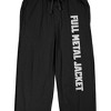 Full Metal Jacket Title Logo Men's Black Graphic Sleep Pants - 2 of 3