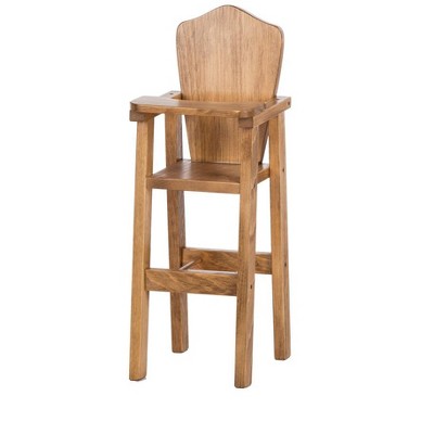 wooden doll high chair