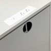 GustoWave 3 Drawer Nightstand Dresser, Wooden End Table Bedside Table for Living Room, Bedroom, White - 4 of 4