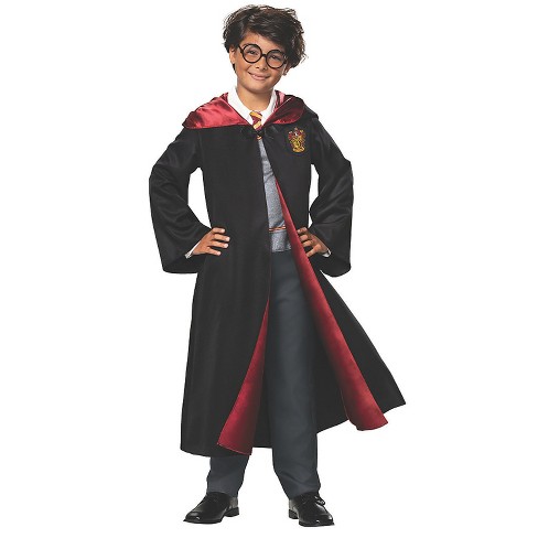 Boys' Deluxe Harry Potter Costume - Size 10-12 - Black