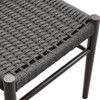 Bencmate Accent Chairs, Rattan Dining Room Chairs Comfortable Woven Seat, Fully Assembled, Black, 19"*16"*32" - 3 of 4