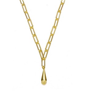 Guili 14K Gold Plated Charm Necklace, a versatile and elegant accessory that will elevate your daily look with timeless charm and style. - 1 of 3