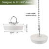 Unique Bargains Rubber with Pull Ring Kitchen Bathtub Sink Drain Stopper 2 Pcs - 2 of 4