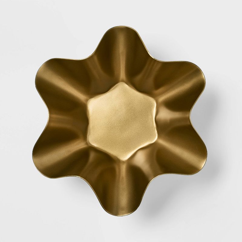 Metal Wavy Bowl Gold - Threshold&#8482; designed with Studio McGee, 5 of 12