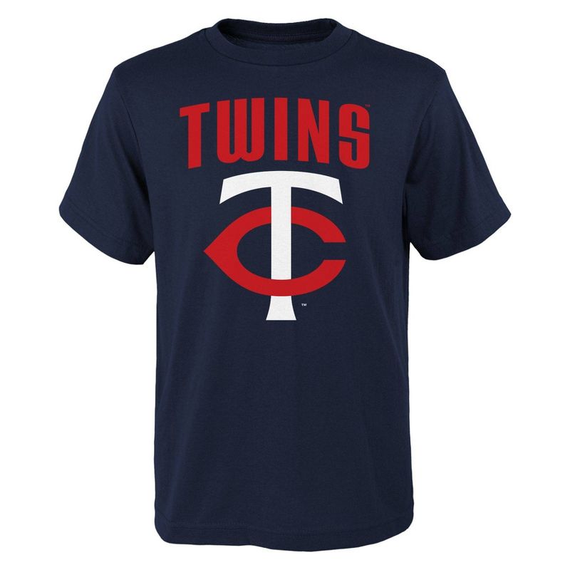 MLB Minnesota Twins Boys&#39; Oversize Graphic Core T-Shirt, 1 of 2