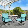 Aoodor Outdoor Deep Seat Cushion Set, Waterproof Patio Furniture Cushions with Adjustable Straps & Removable Cover - 3 of 4