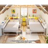 Aheaplus Reversible Daybed with Bookcase and Drawer, Corner Bed Frame with Sliding Door - 2 of 4