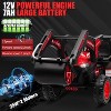 Kids 3-in-1 Driving Excavator, Tractor with Detachable Trailer, Driving Car Toy with Remote Control, Excavator, LED Lights, Music - 3 of 4