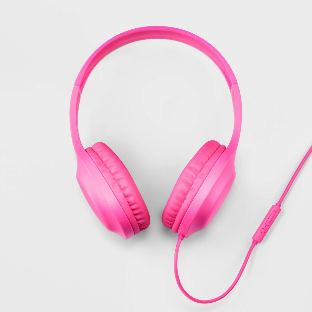 Photos - Headphones Wired On-Ear  - heyday™ Neon Pink