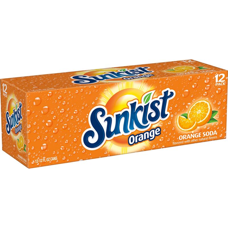 Sunkist Orange Soda - 12pk/12 fl oz Cans, 3 of 10