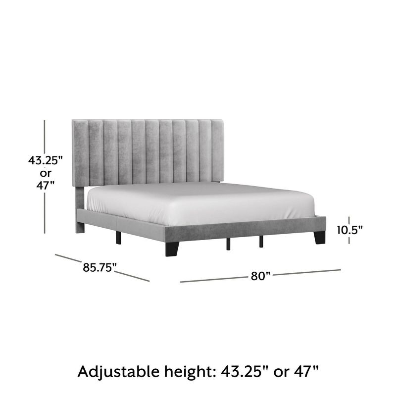 Crestone Upholstered Adjustable Height Platform Bed - Hillsdale Furniture, 4 of 17