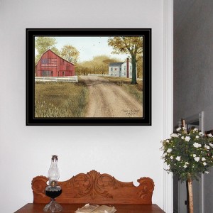 AZL1 Life Concept Wall Art Summer in the Country Printed Framed Print Ready To Hang for Living Room Bedroom Farmhouse, Black, 28"*2"*24" - 1 of 4