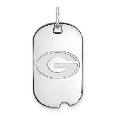 Black Bow Jewelry 10k White Gold Georgia Bulldogs NCAA Pendant