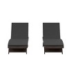 WestinTrends All Weather Wicker Outdoor Patio Chaise Lounge with Cushion (Set of 2) - 3 of 3