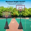 Sevobal Basketball Hoops Portable Basketball Hoop System with Rebound Board Height Adjustable for Backyard and Gym, Black, 43.3"*27.55"*120.07" - 4 of 4