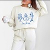 Simply Sage Market Sea La Vie 3 Across Lightweight Garment Dyed Sweatshirt - S - Ivory - 2 of 4