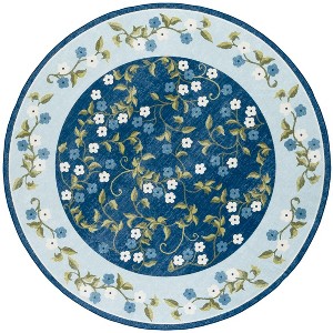 Martha Stewart Floral - MSRW195 - Indoor Power Loomed Machine Washable Skid-Resistant Rugs - 1 of 4