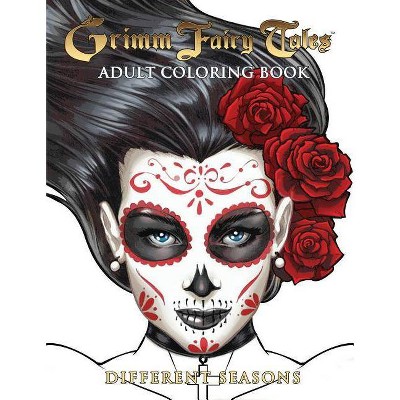 Grimm Fairy Tales Adult Coloring Book Different Seasons - by  Joe Brusha & Ralph Tedesco (Paperback)