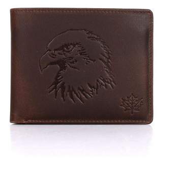 Karla Hanson CANADA WILD Men's Hunter Leather Wallet - Eagle