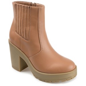 Journee Collection Women's Riplee Almond Toe Platform Ankle Booties - 1 of 4