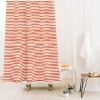 Ninola Design Marker Striped Shower Curtain Red - Deny Designs - 2 of 3