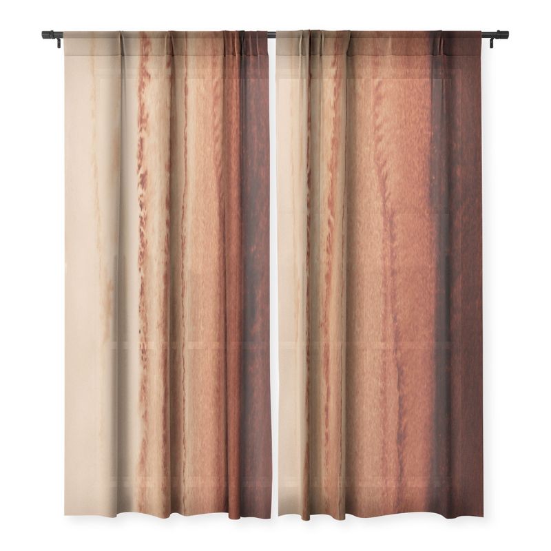 Monika Strigel Within The Tides Cinnamon DAR Single Panel Sheer Window Curtain - Deny Designs, 3 of 7