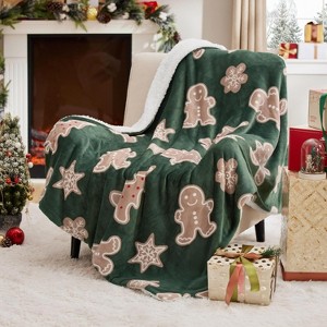 Flannel Christmas Throw Blanket for Couch, Christmas Decorations Gifts for Women, Warm Throw Blanket. - 1 of 4