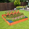Costway Kids Wooden Backyard Sandbox W/ Built-in Corner Seating Kid's Outdoor Furniture - 3 of 4