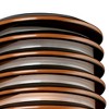 John Timberland Modern Wall Light Sconces Set of 2 Rubbed Bronze Hardwired 7 1/2" Fixture Frosted Glass for Bedroom Vanity Home - 2 of 4