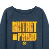 Women's - Marvel - X-Men Mutant And Proud Lightweight French Terry Wide Neck Long Sleeve Shirt - 2 of 4