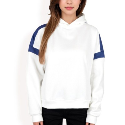 Anna-Kaci Women's Oversized Hoodie with Contrast Shoulder Stripes