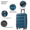 Whisen 13-Piece Luggage Sets, Checked & Carry on Suitcase Set, ABS Hardside Suitcases, Duffel Bag and 8 Packing Cubes - 4 of 4