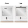 Amanti Art Mirror Makeover Bathroom Mirror Frame Border Kit - Fully Assembled Peel and Stick Frame - Mirror NOT Included - Rustic Plank Narrow Trim - 4 of 4