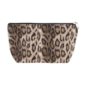 Unique Bargains Leopard Print Makeup Bag 1 Pc - 1 of 3