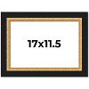 PosterPalooza | Embellished Brown Picture Frame - UV Acrylic, Backing Board, Hanging Hardware Included - 2 of 4