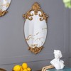 Vynxaria 15 in. Wx26 in. H Decorative Oval Wall Mirror, Accent Mirror for Living Room, Entryway, Bedroom, Office - 3 of 4