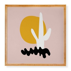 Deny Designs Anna Dorfman Cactus II Framed Wall Art Bamboo - 1 of 3