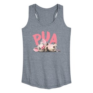 Women's - Disney - Pua The Pig Graphic Racerback Tank - 1 of 4