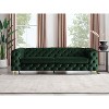 MINIMORE Modern Style Ghaleb 93.3"W  3Seater Square Arms Chesterfield Sofa - 2 of 4