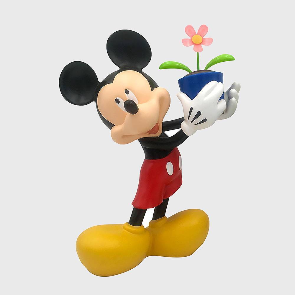 Photos - Garden & Outdoor Decoration Disney 12" Stone Solar Motion Mickey Mouse Statue 