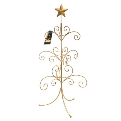 Christmas 22.25" Tree Ornament Stand Gold Displayer Easter Halloween  -  Decorative Easels Or Stands