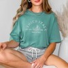 Simply Sage Market Women's Embroidered Venice Italy Short Sleeve Garment Dyed Tee - 2 of 3