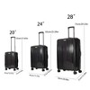 Lyngins Hardside 20/24/28 Inch 3PCs Luggage Sets with Spinner Wheels,Retractable Handle,Expandable Suitcases Sets for Family Trips,Travel - 2 of 4