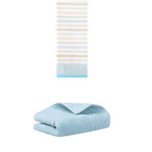 REGALWOVEN Bathroom Soft Absorbent Decorative Hand Towels for Face Hair 14" x 30"/13" x 27" 2 Pcs - 1 of 4