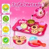 Skirfy 19PCS Kids Tea Party Set Includes Kettle, Princess Tea Time Toys Playset Kitchen Pretend Play Toy for 3-5 Years Old - 4 of 4