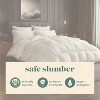 ComfyDown Down Feather Comforter  Lightweight All-Season Duvet Insert with 100% Cotton Cover, Made in USA, Washable with Corner Tabs - 3 of 4