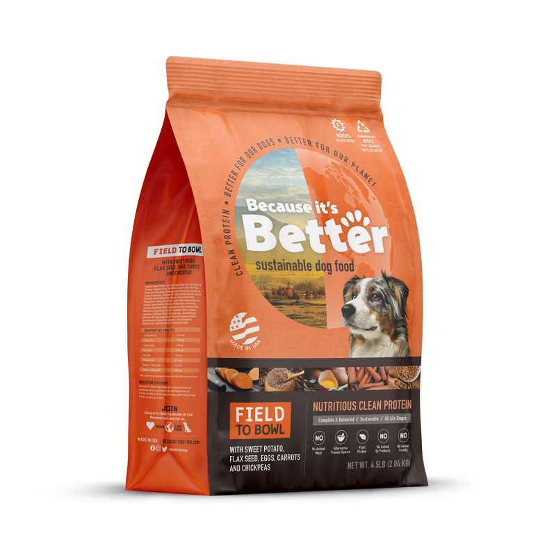 Because it&#39;s Better Field to Bowl Nutritious Clean Protein All Life Stages Dry Dog Food - 4.5lbs, 1 of 5