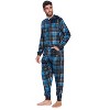 Ashford & Brooks Men's Adult Mink Fleece Hooded One-Piece Union Suit Pajamas - 3 of 4